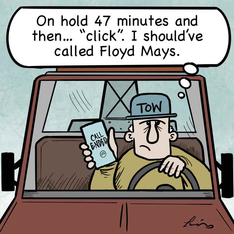 floyd mays tow truck insurance